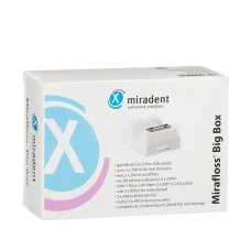 Настінний бокс з флосом MIRAFLOSS TAPE BIG 200 м. Miradent